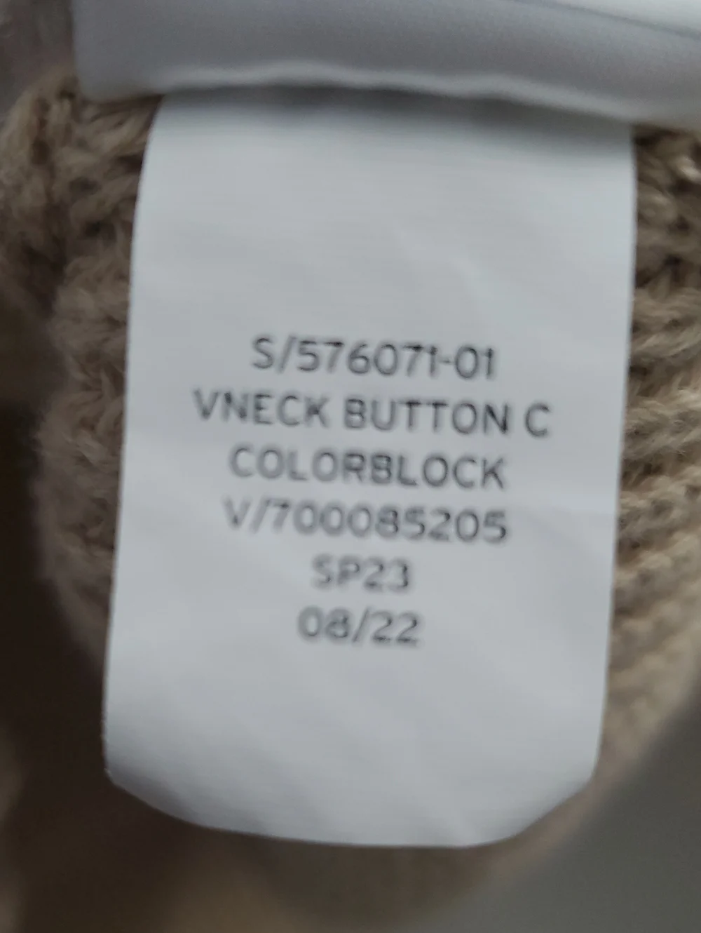 Gap Colorblock Knit Cardigan Cotton V Neck Size Medium Multi-color
